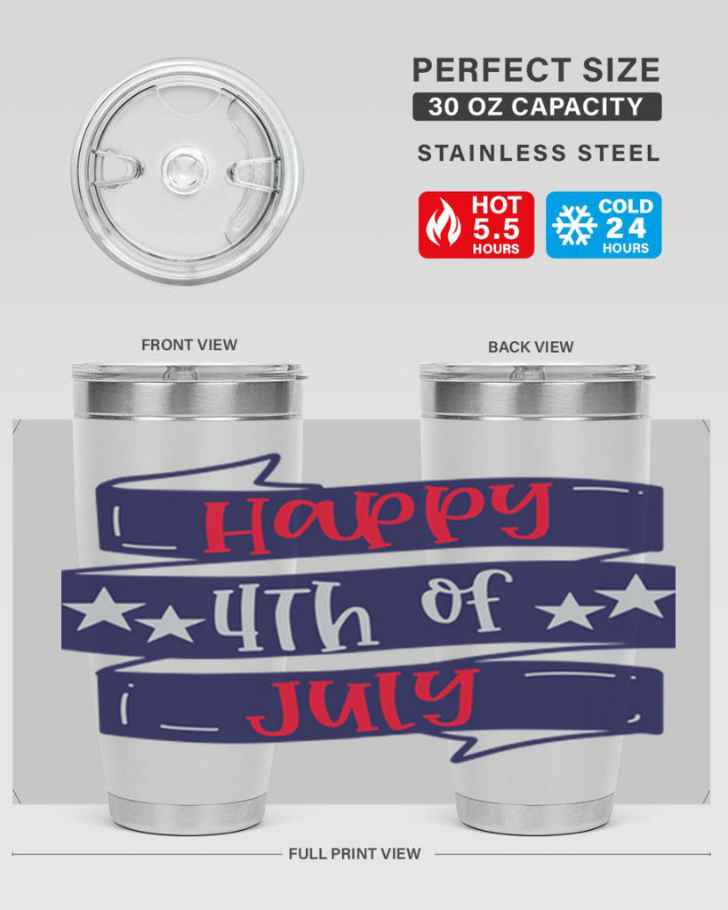 Happy th Of July Style 154#- Fourt Of July- Tumbler