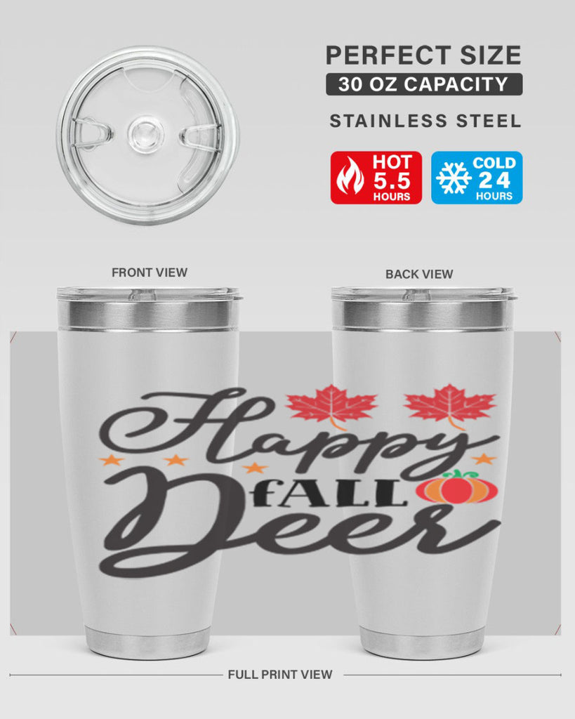 Happyfalldeer 254#- fall- Tumbler