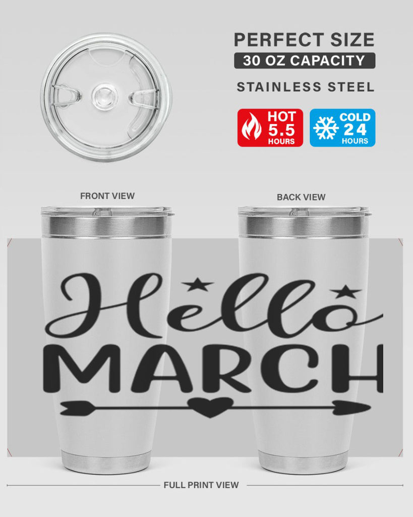 Hello March 184#- spring- Tumbler