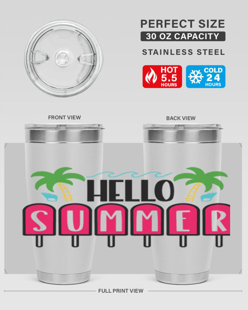 Hello Summer Style 39#- summer- Tumbler