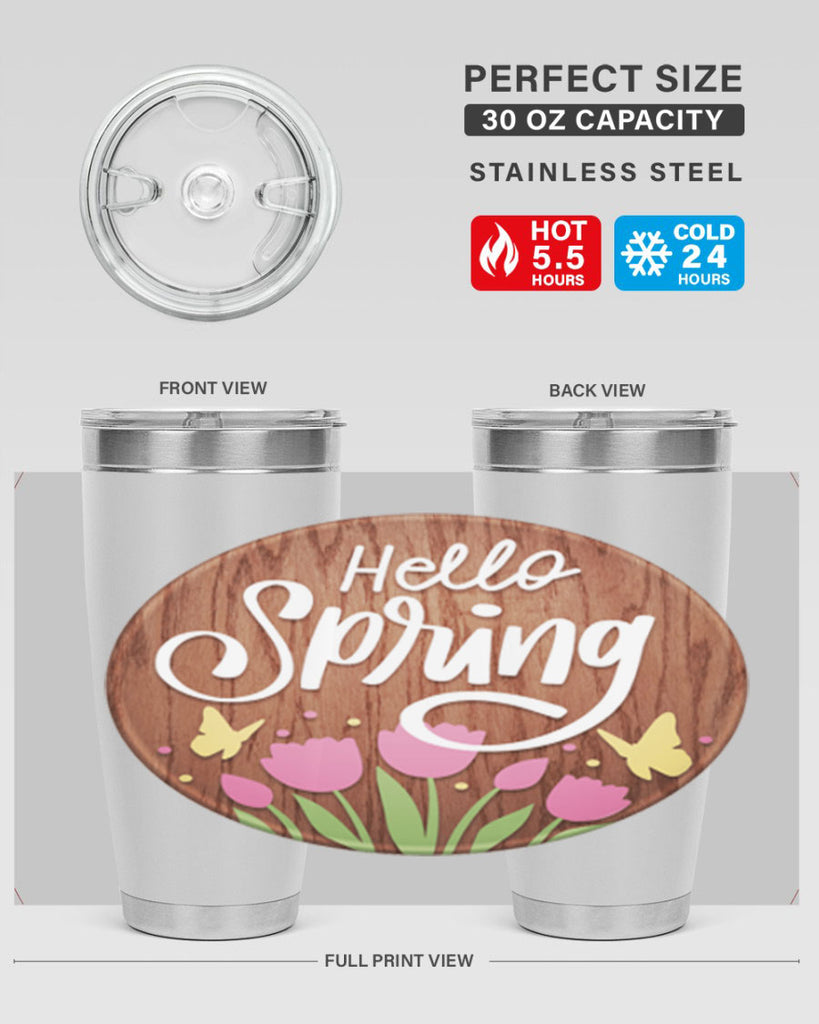 Hello spring Mockup202#- spring- Tumbler