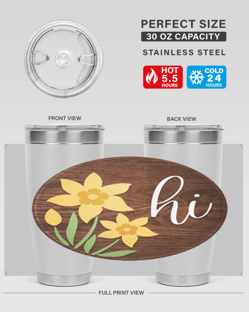 Hi daffodil flower Mockup235#- spring- Tumbler