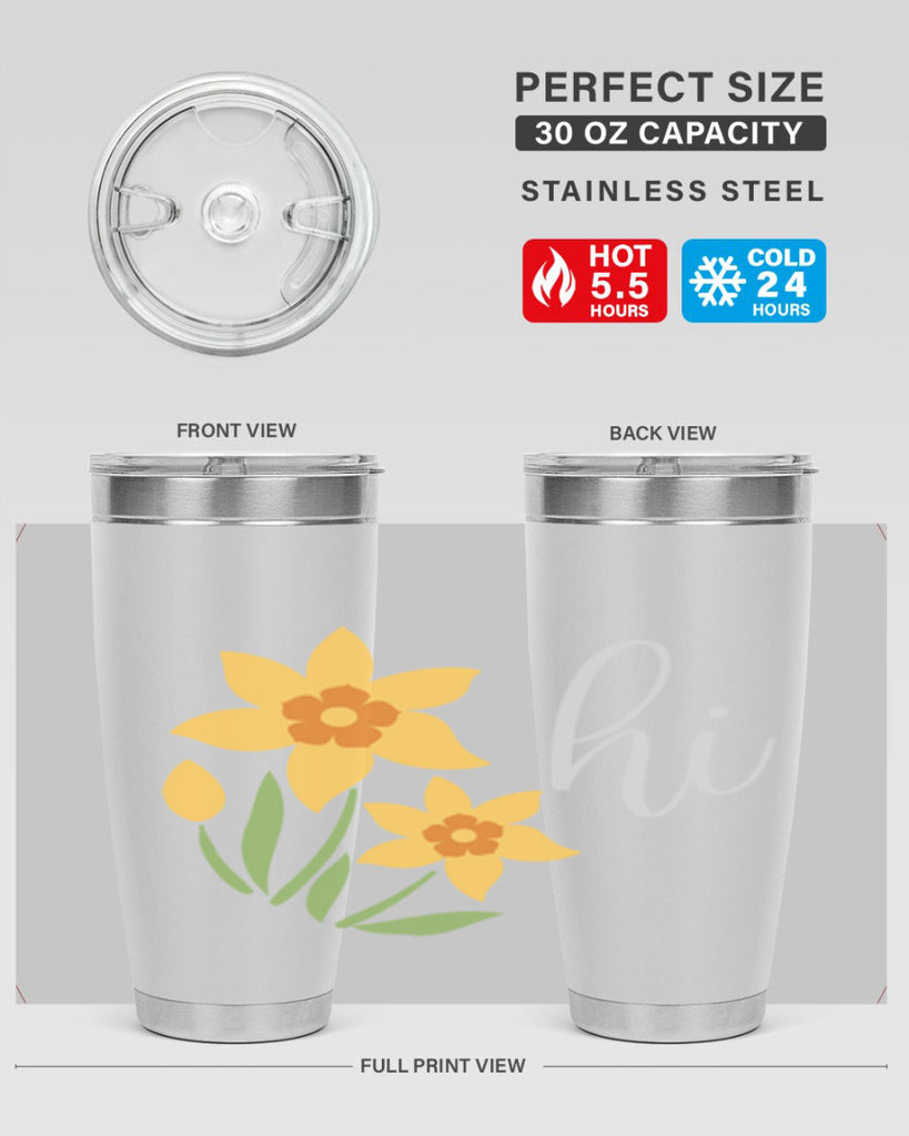 Hi daffodil flower236#- spring- Tumbler