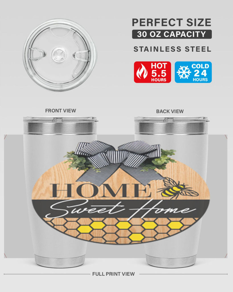 Home Sweet home bee and hive Mockup241#- spring- Tumbler