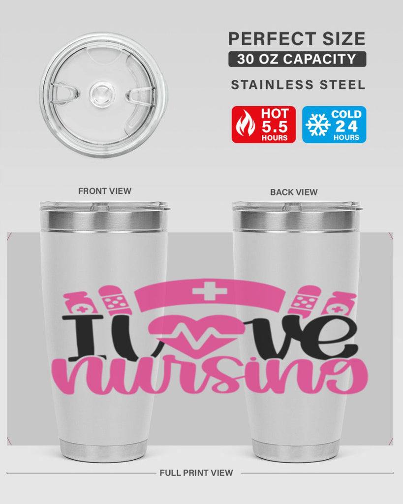 I Love Nursing Style Style 171#- nurse- tumbler