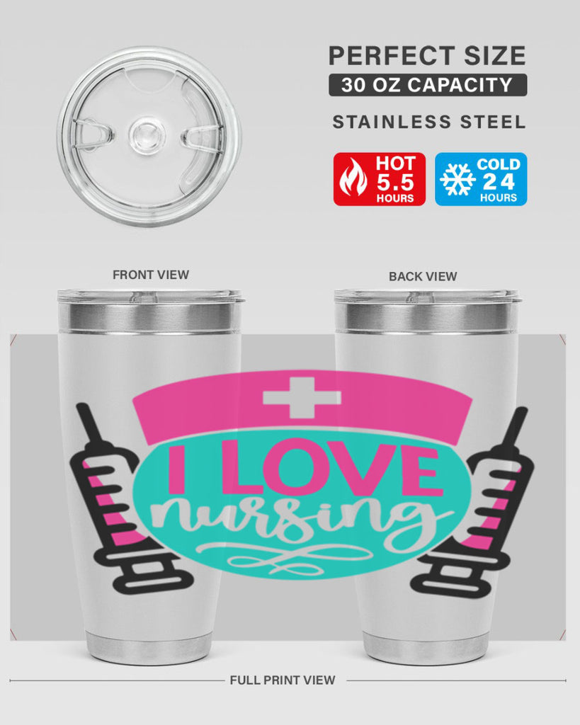 I Love Nursing Style Style 172#- nurse- tumbler