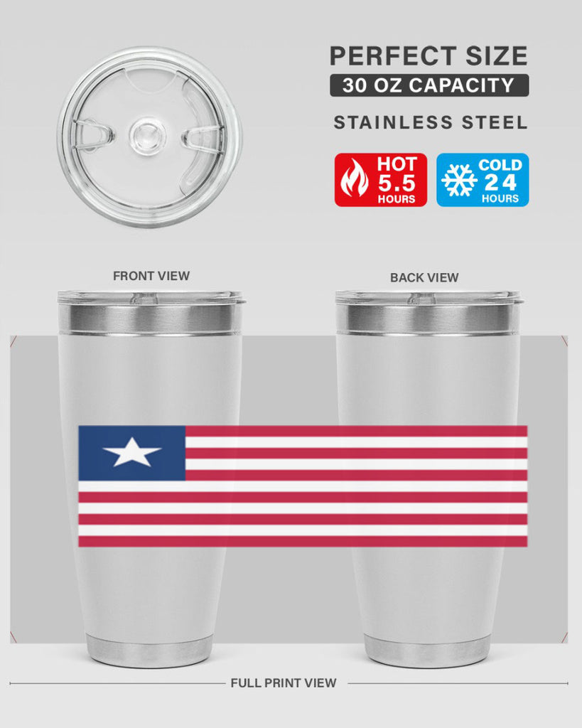 Liberia 101#- world flags- Tumbler