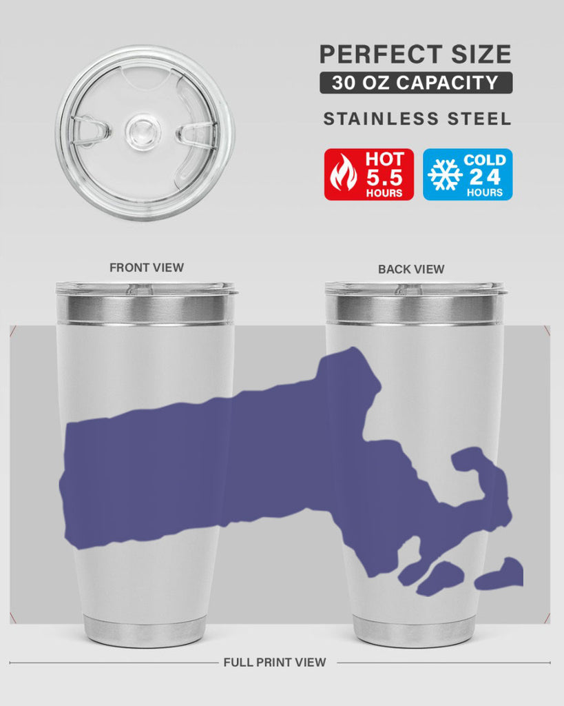 Massachusetts 30#- stateflags- Tumbler
