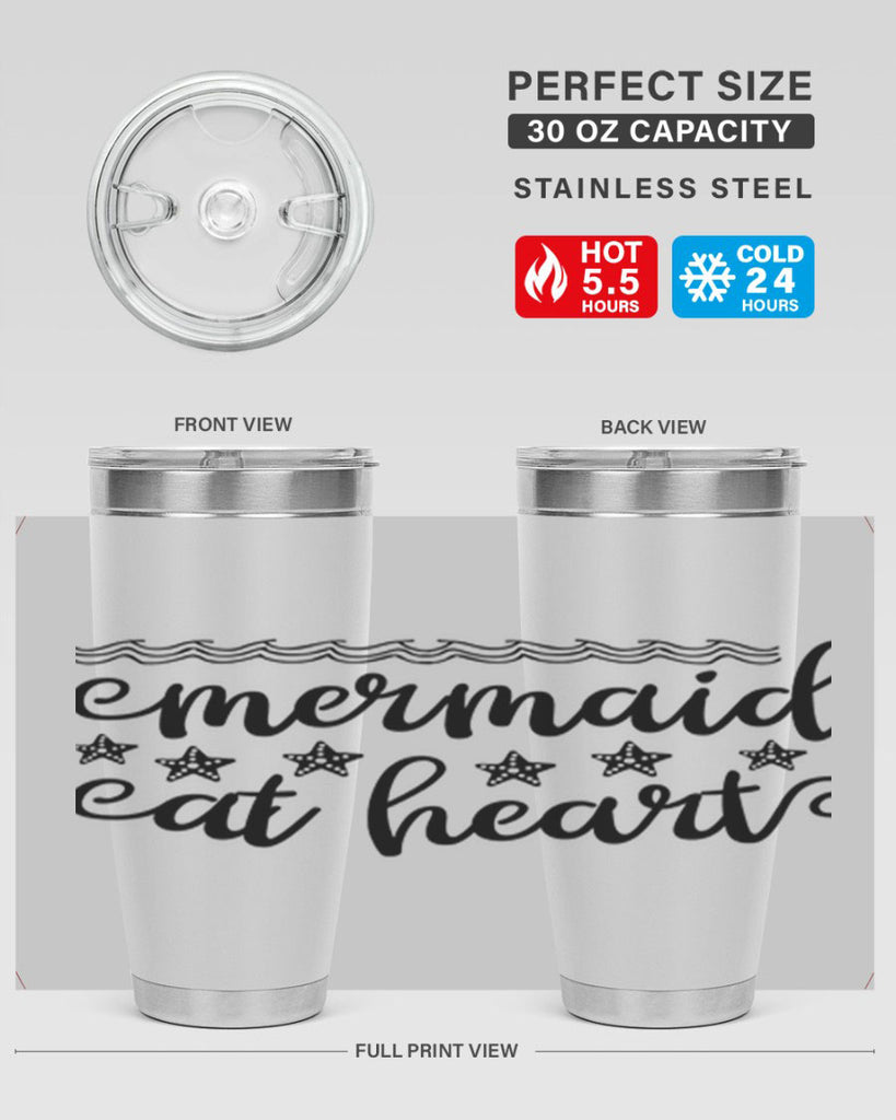 Mermaid at heart design 398#- mermaid- Tumbler