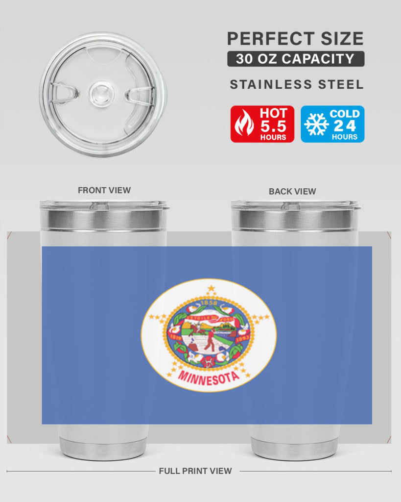 Minnesota 29#- Us Flags- Tumbler