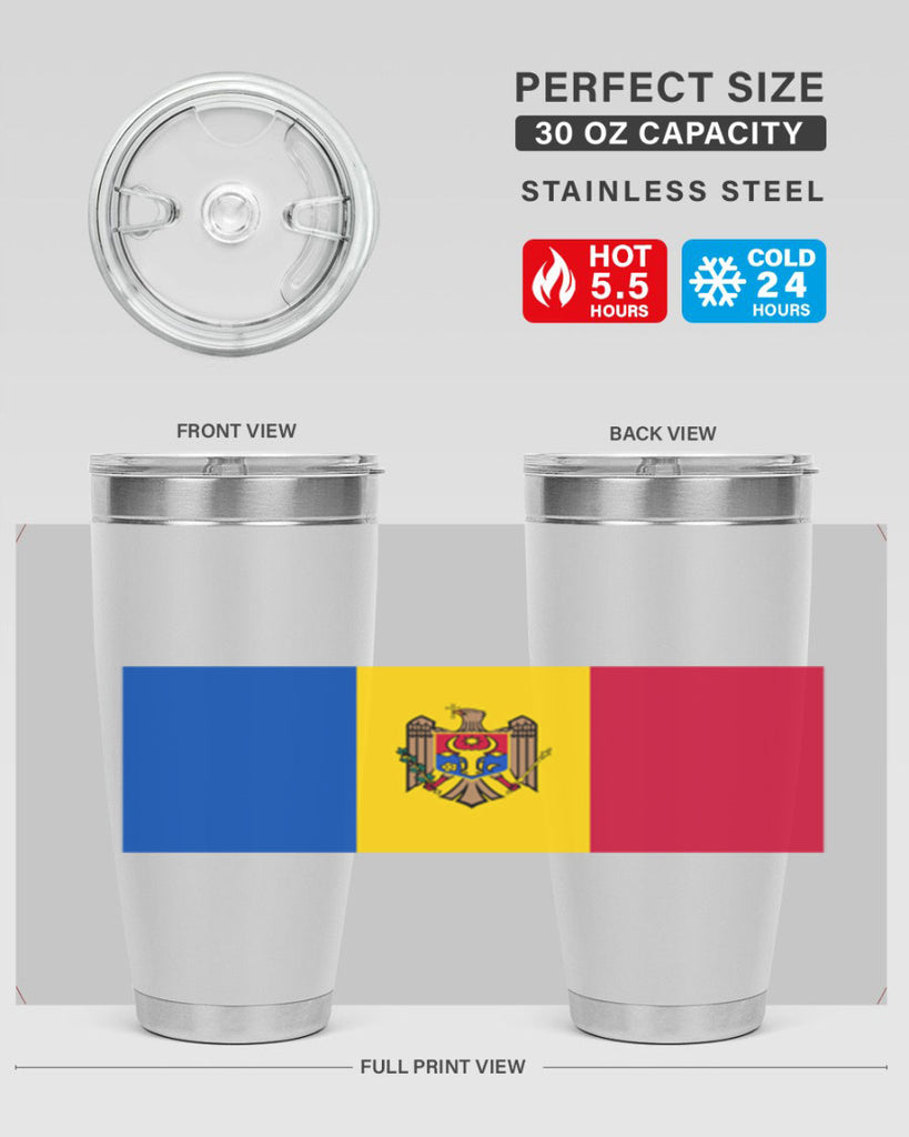 Moldova 85#- world flags- Tumbler