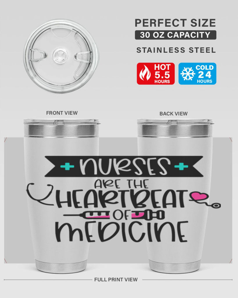 Nurses Are The Heartbeat Of Medicine Style Style 91#- nurse- tumbler