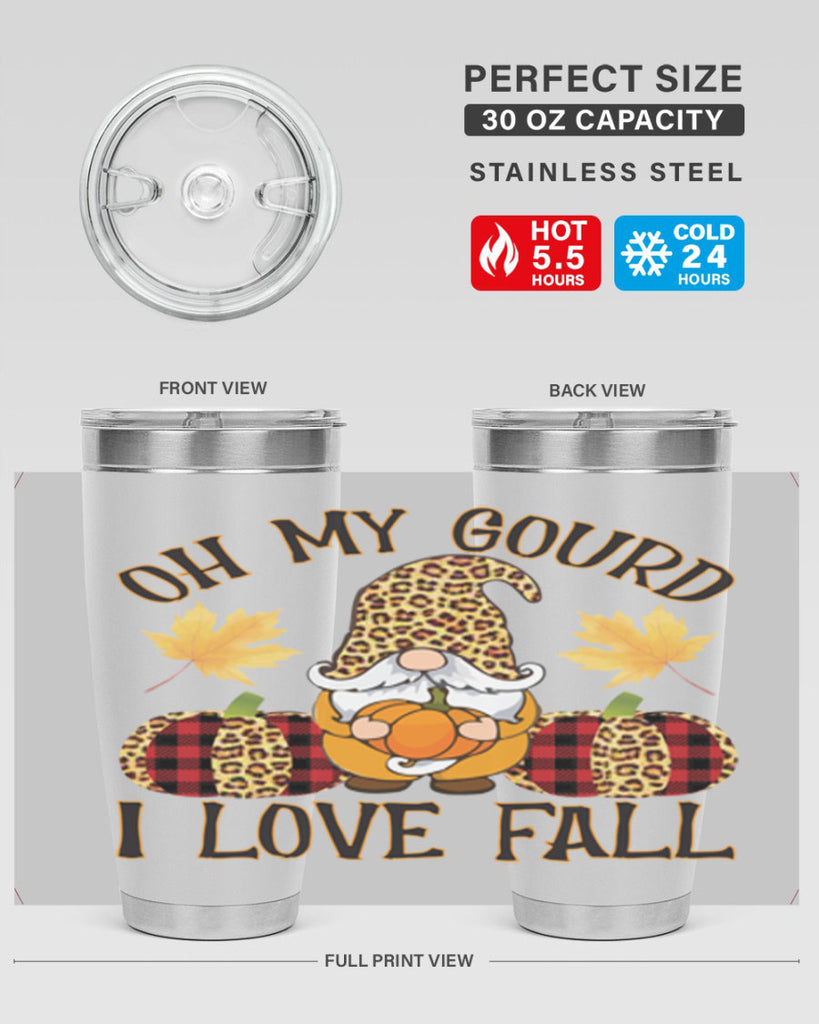 Oh My Gourd I Love Fall 456#- fall- Tumbler