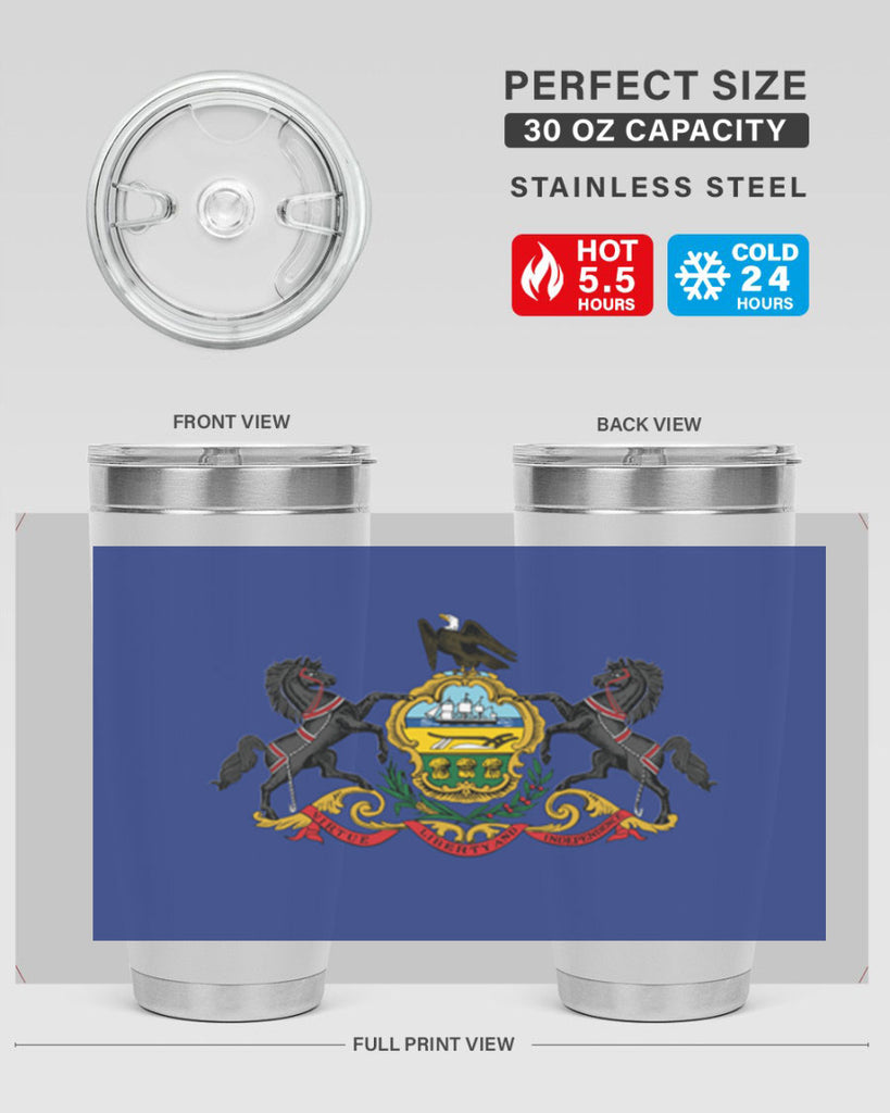 Pensilvania 14#- Us Flags- Tumbler