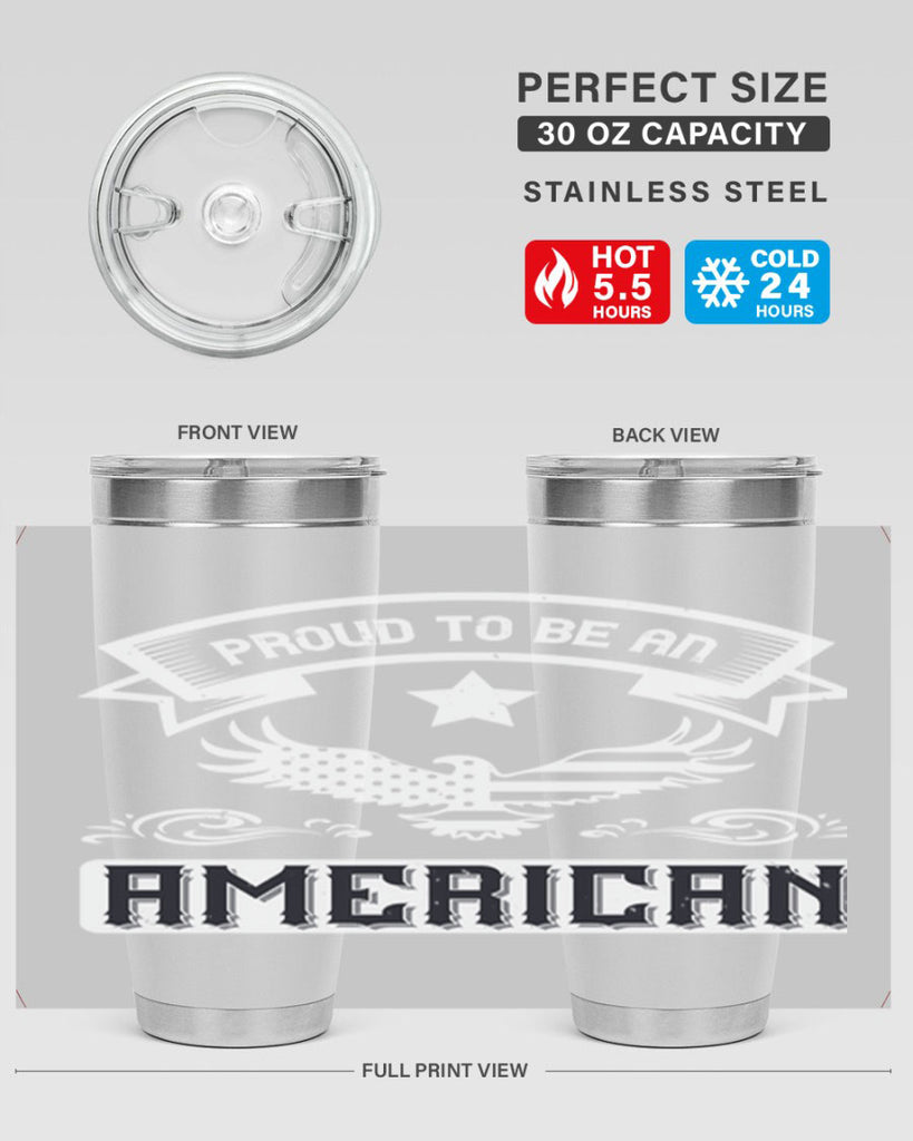 Proud to be an American Style 189#- Fourt Of July- Tumbler