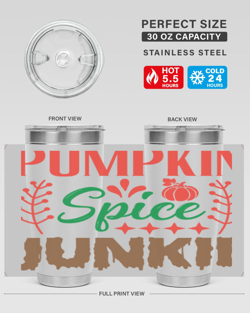 Pumpkin Spice Junkie 547#- fall- Tumbler