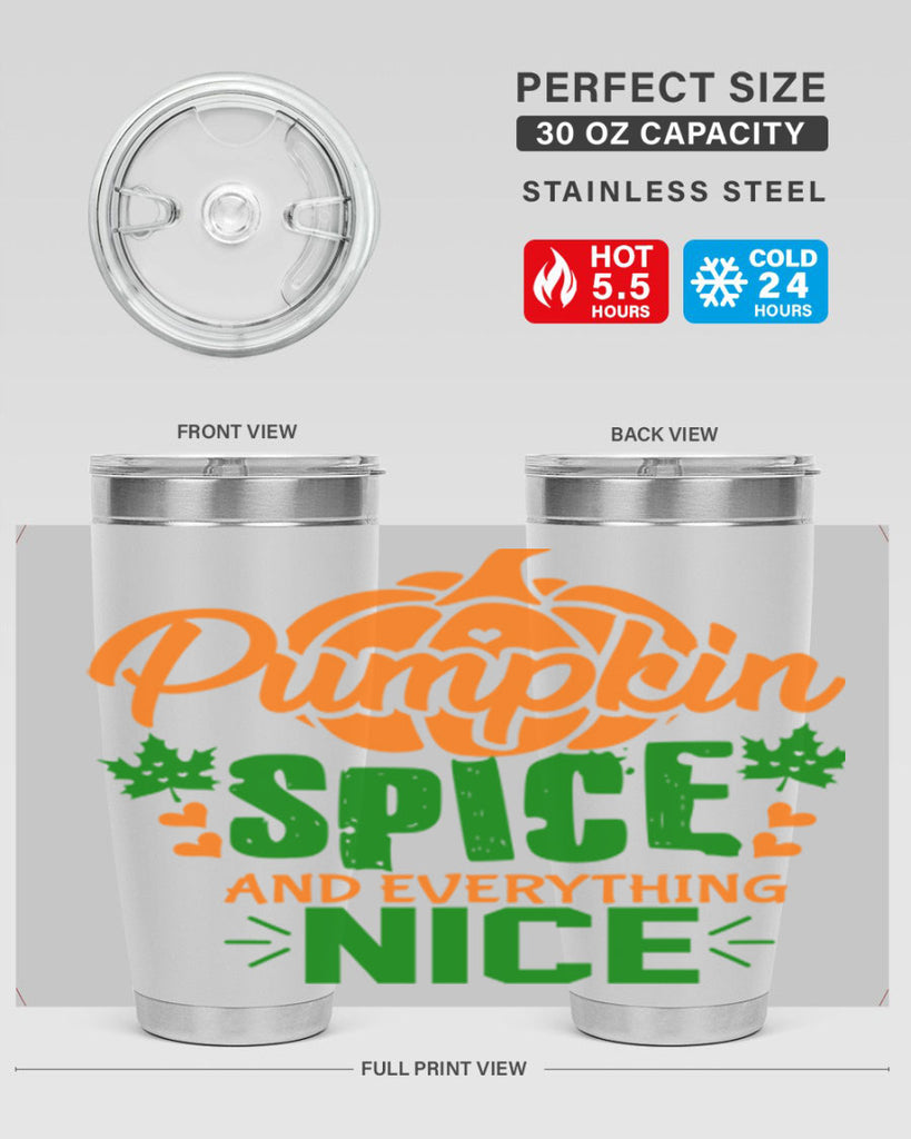 Pumpkin Spice and Everything Nice 538#- fall- Tumbler