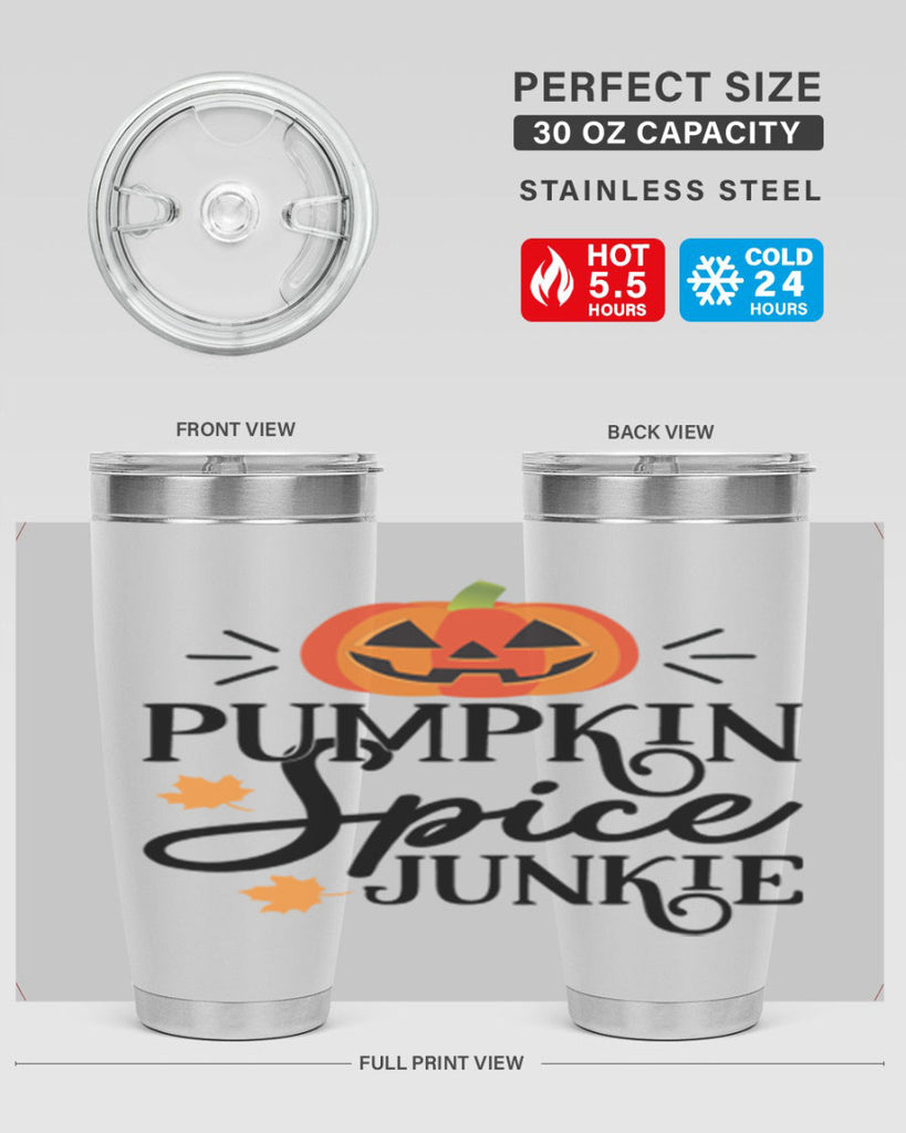 Pumpkinspicejunkie 568#- fall- Tumbler