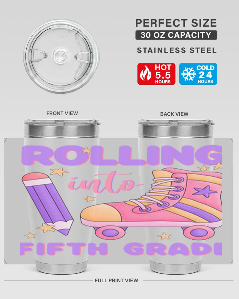 Rolling into 5th Grade 26#- 5th grade- Tumbler