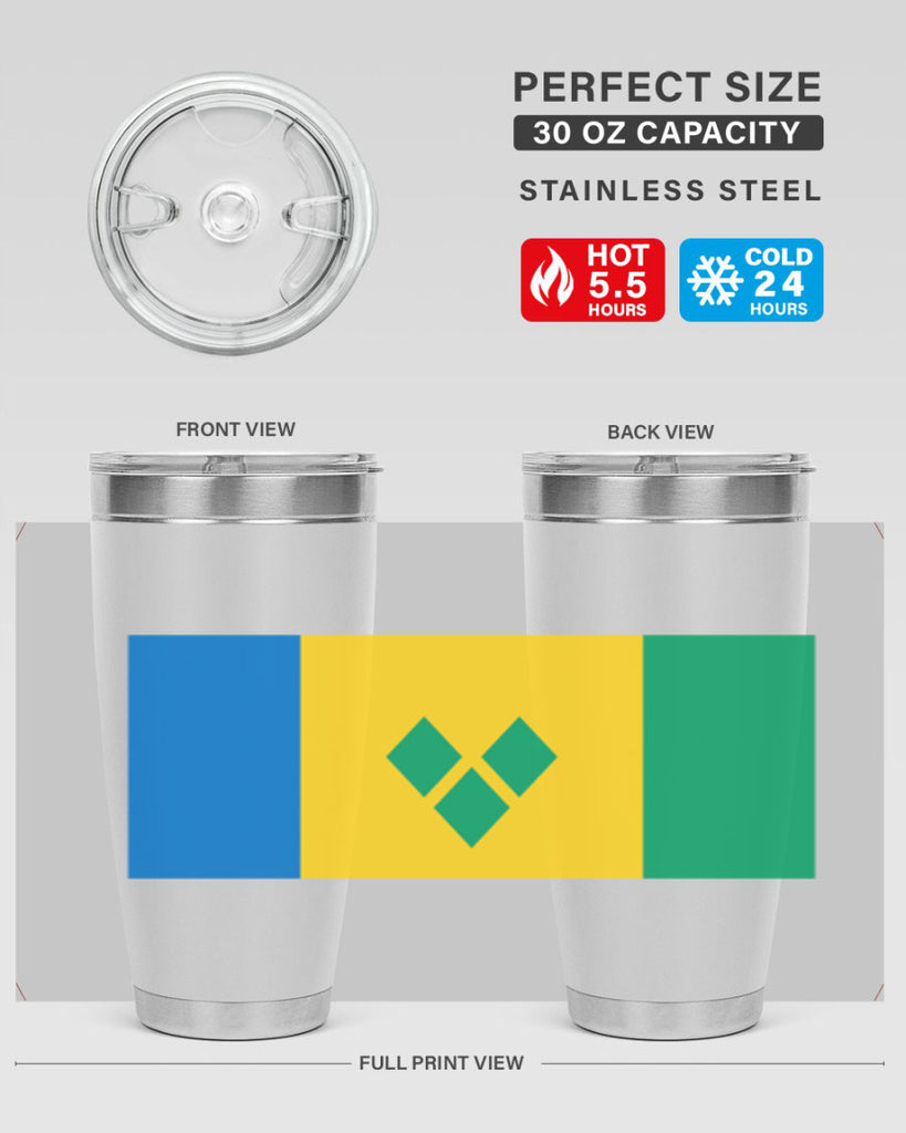 Saint Vincent and the Grenadines 50#- world flags- Tumbler