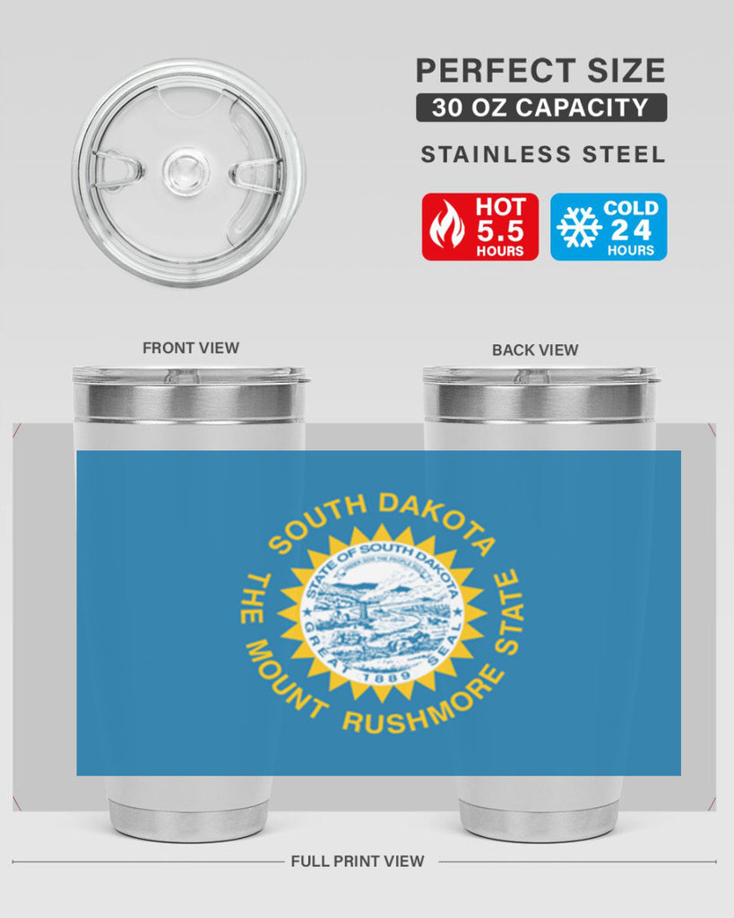 South Dakota 11#- Us Flags- Tumbler