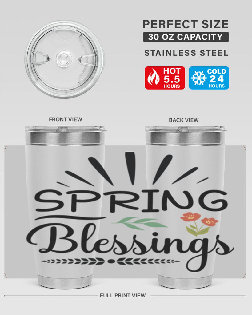 Spring Blessings  482#- spring- Tumbler