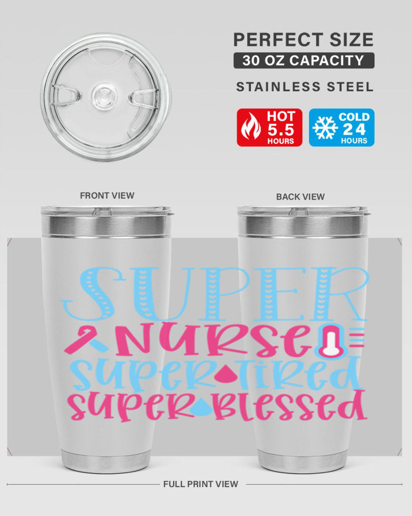 Super Nurse Super Tired Style 346#- nurse- tumbler