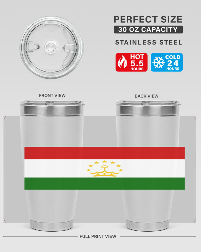 Tajikistan 25#- world flags- Tumbler