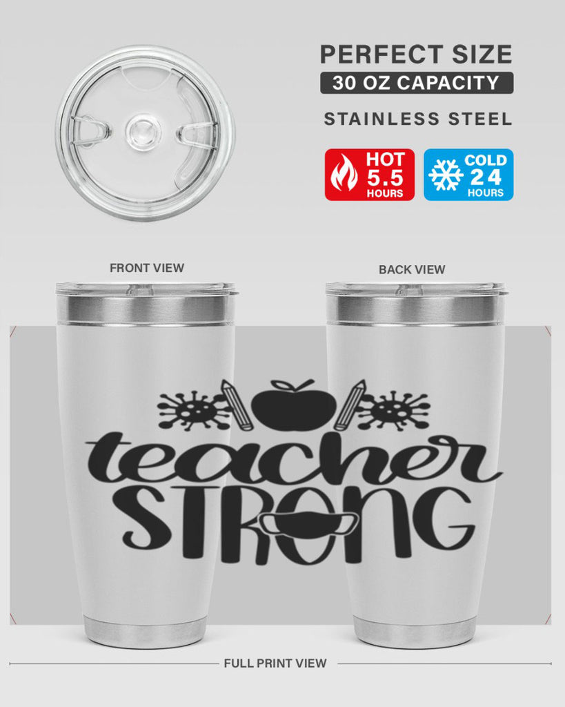 Teacher Strong Style 47#- teacher- tumbler