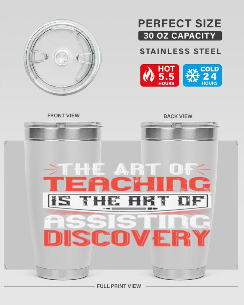The art of teaching is the art of assisting discovery Style 6#- teacher- tumbler