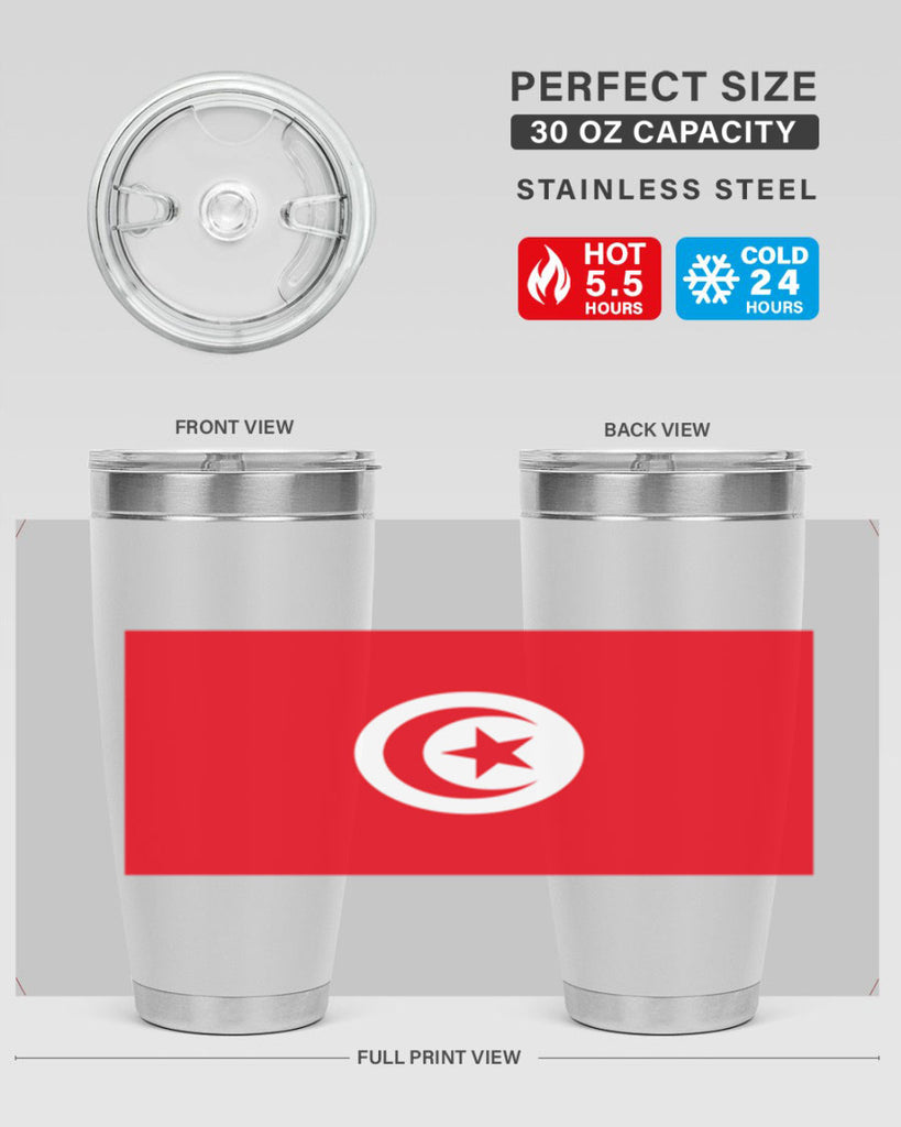 Tunisia 18#- world flags- Tumbler