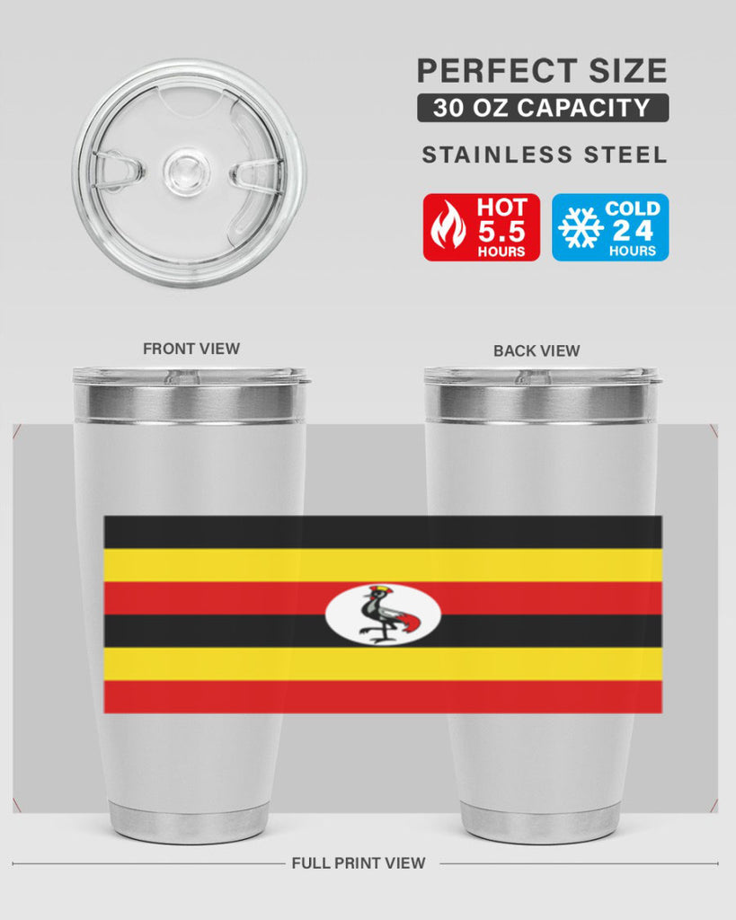 Uganda 14#- world flags- Tumbler