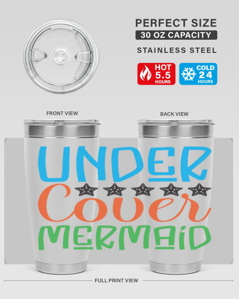 Under Cover Mermaid 648#- mermaid- Tumbler