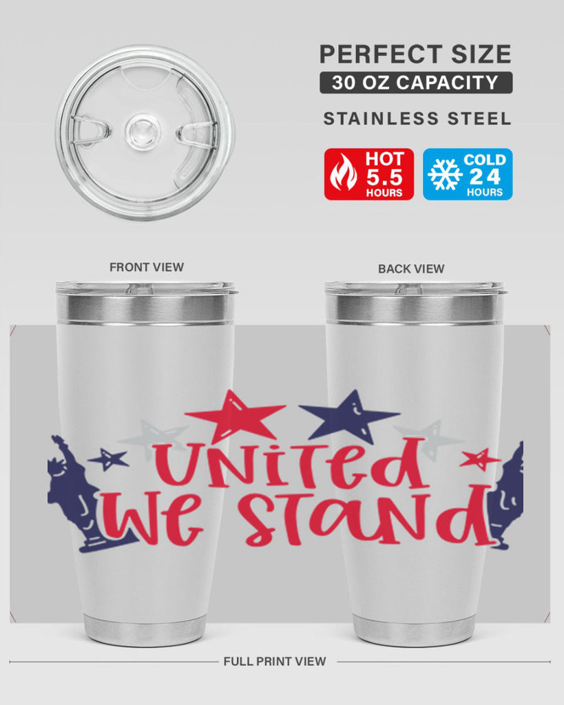 United We Stand Style 179#- Fourt Of July- Tumbler