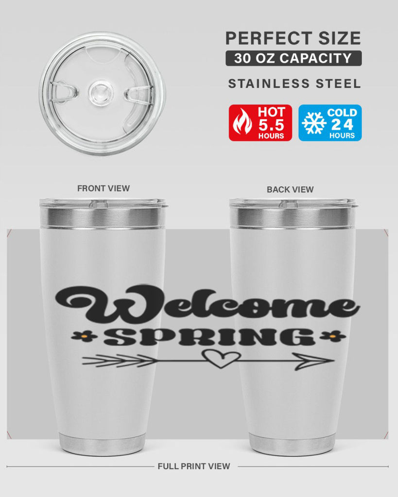 Welcome spring  596#- spring- Tumbler