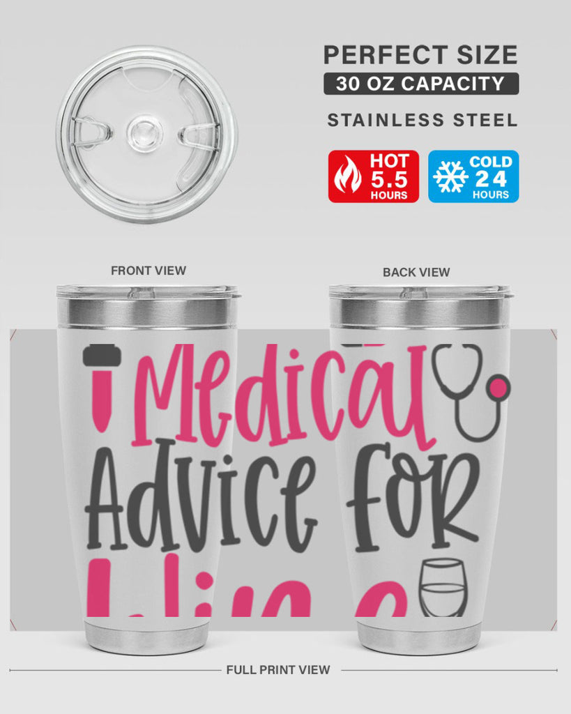 Will Trade Medical Advice for Wine Style 344#- nurse- tumbler