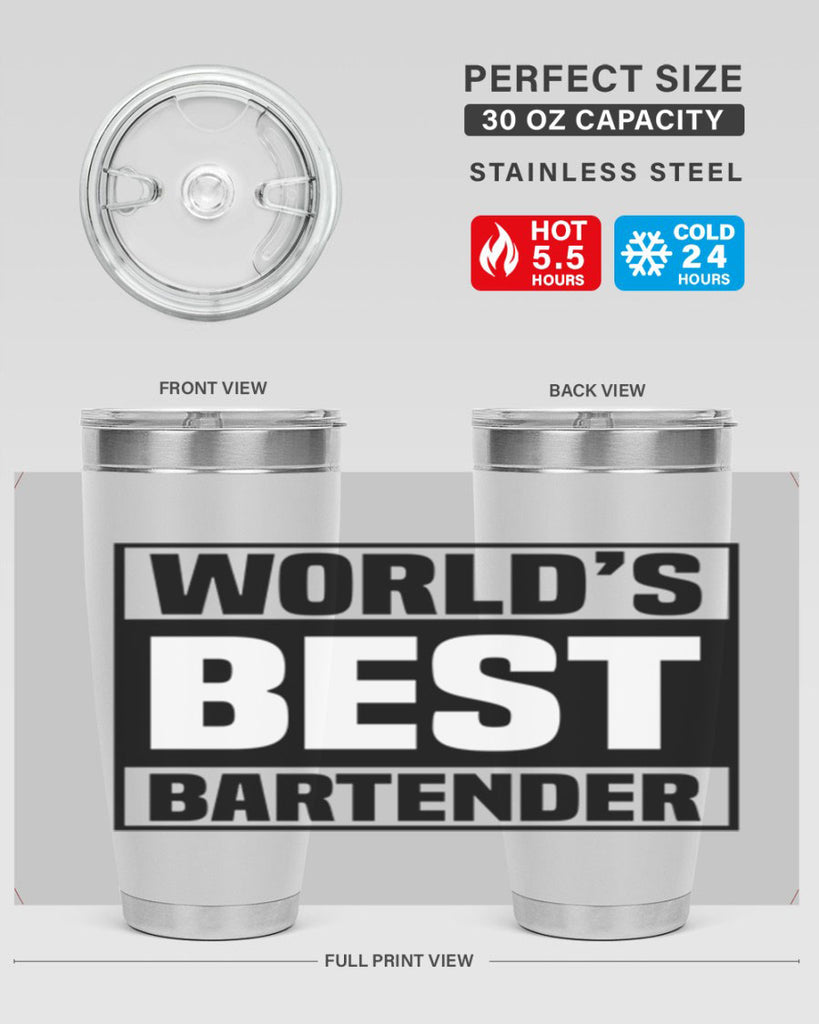 Worlds best Style 8#- bartender- tumbler