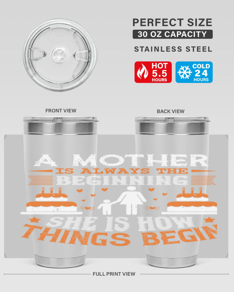 a mother is your first friend 12#- mothers day- Tumbler