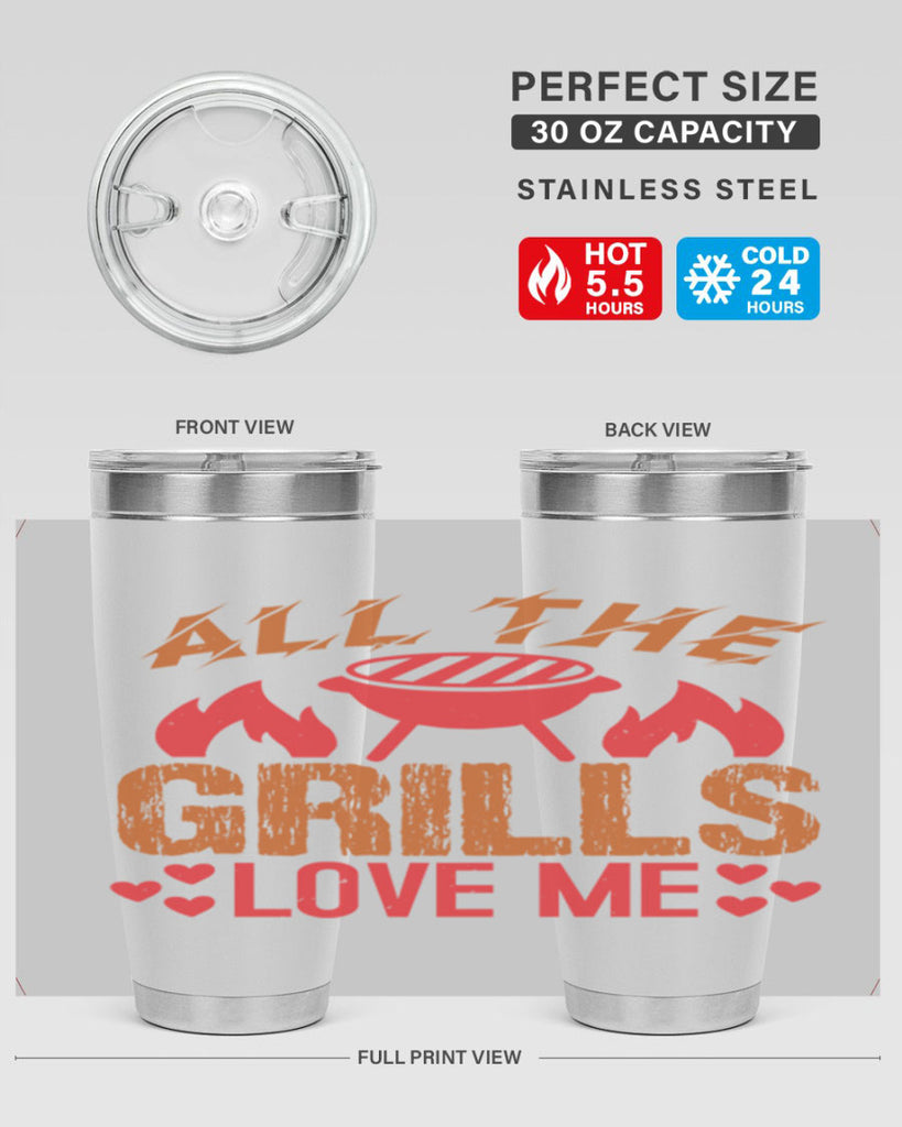 all the grills love me 50#- bbq- Tumbler