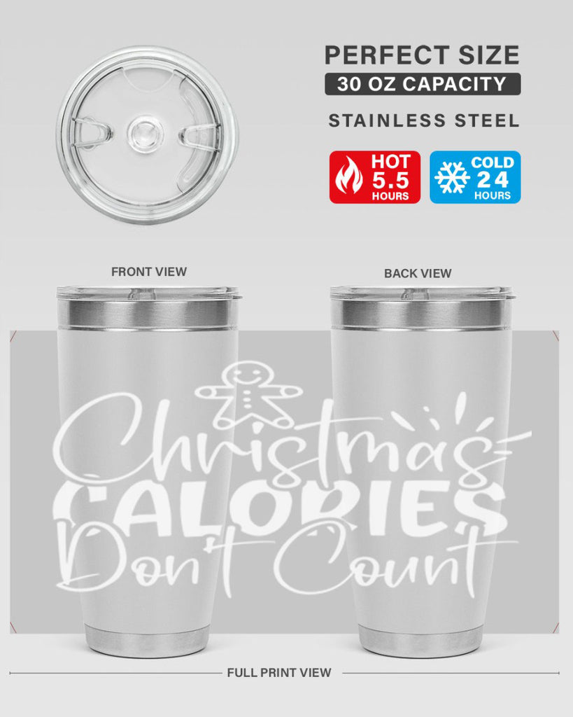 christmas calories dont count 45#- kitchen- Tumbler