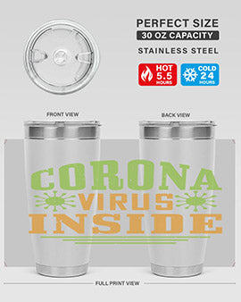 coronavirus inside Style 2#- corona virus- Tumbler