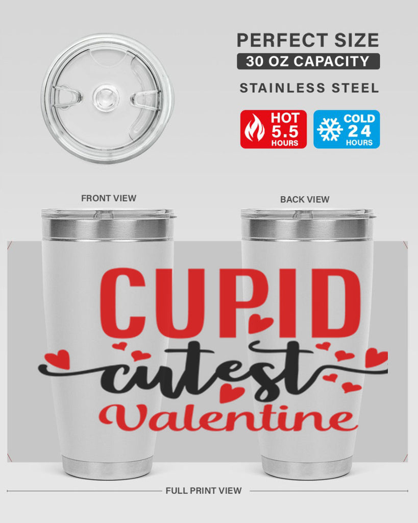 cupid cutest valentine 72#- valentines day- Tumbler