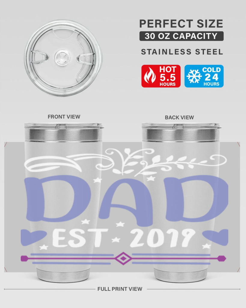 dad est 100#- fathers day- Tumbler