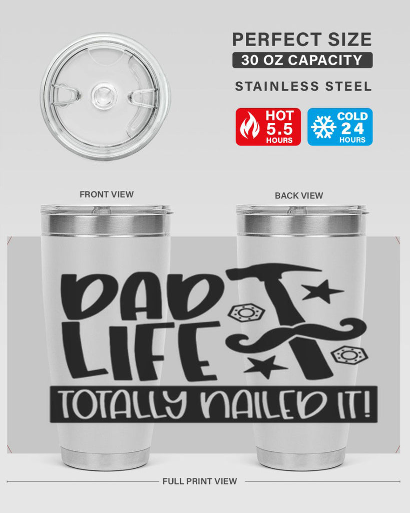 dad life totally nailed it 64#- fathers day- Tumbler