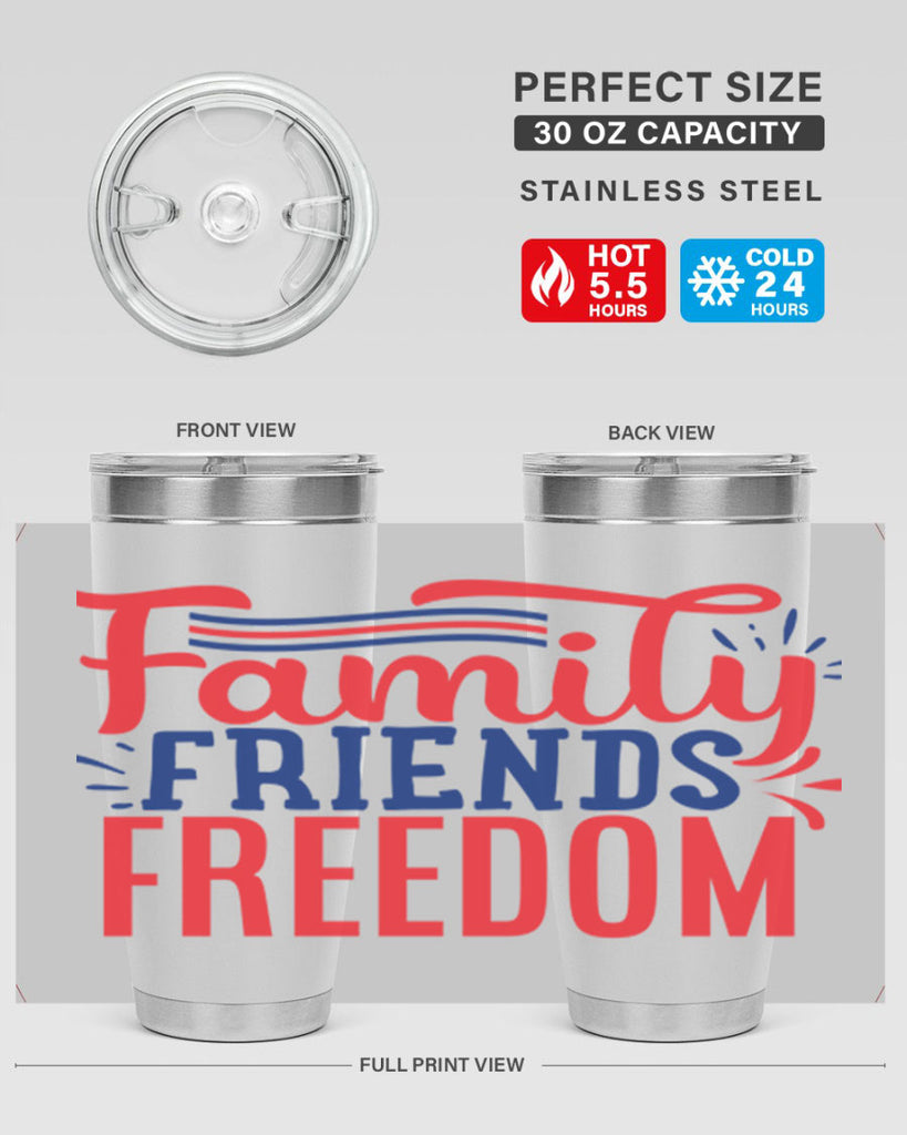 family friends freedom Style 48#- Fourt Of July- Tumbler