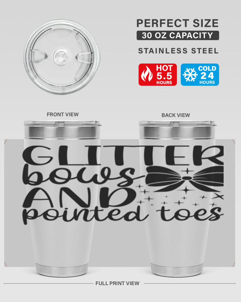 glitter bows and pointed toes44#- ballet- Tumbler