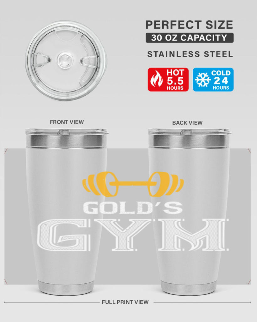 gold gym 101#- gym- Tumbler