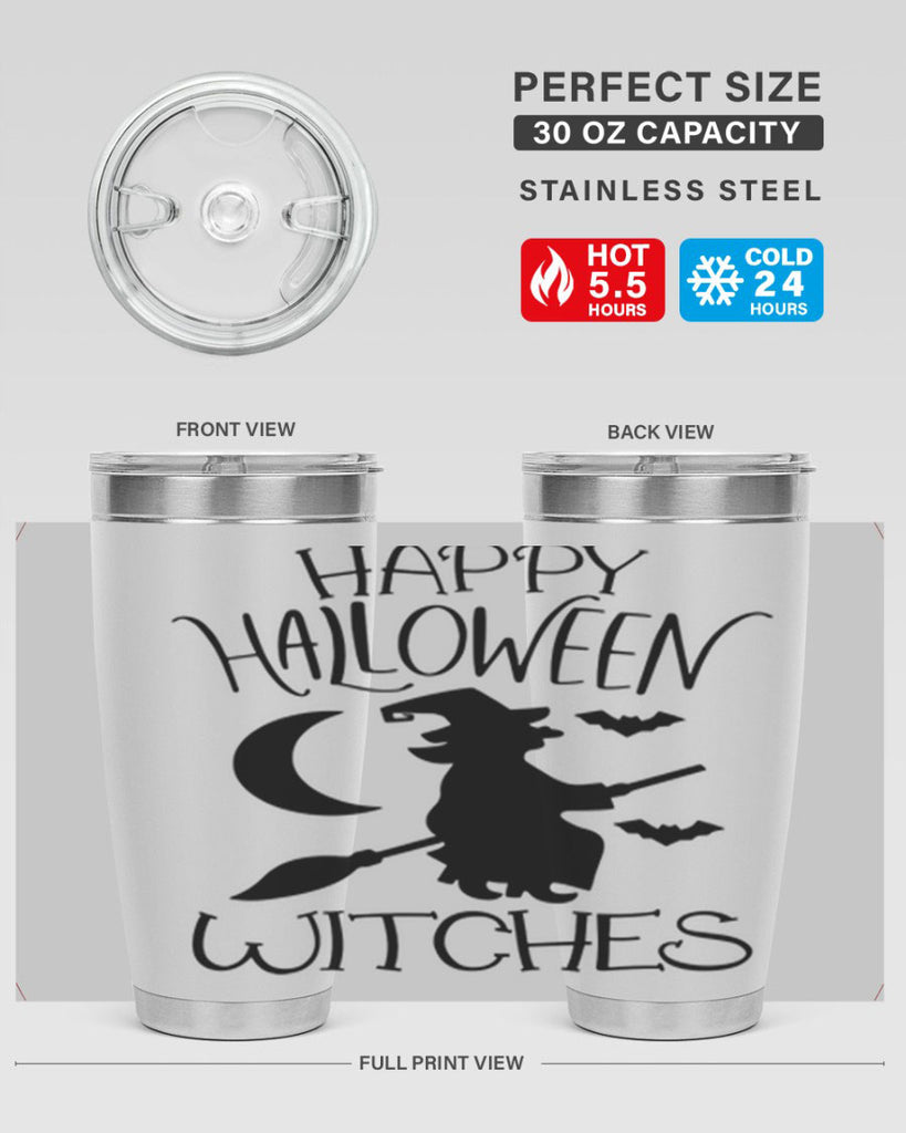 happy halloween witches 63#- halloween- Tumbler