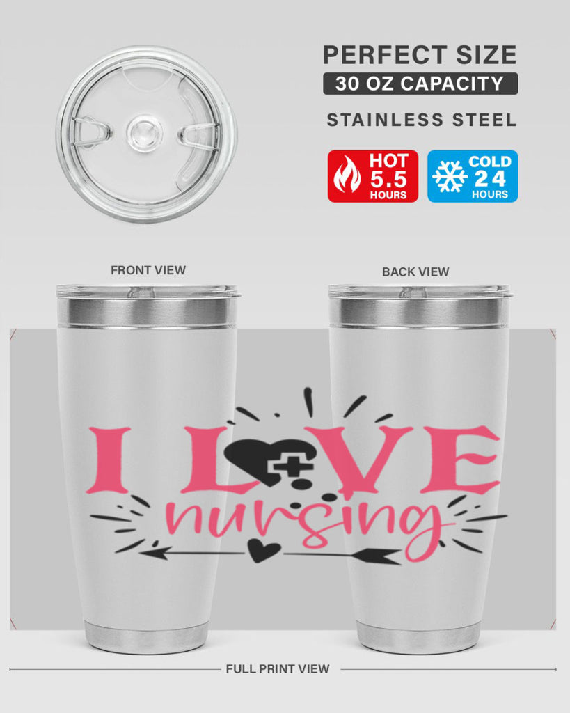 i love nursing Style 380#- nurse- tumbler