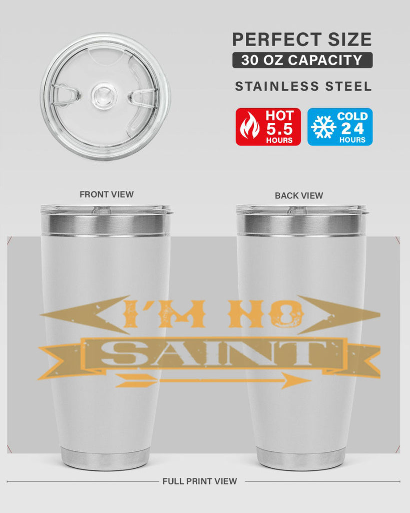 i’m no saint 59#- mardi gras- Tumbler